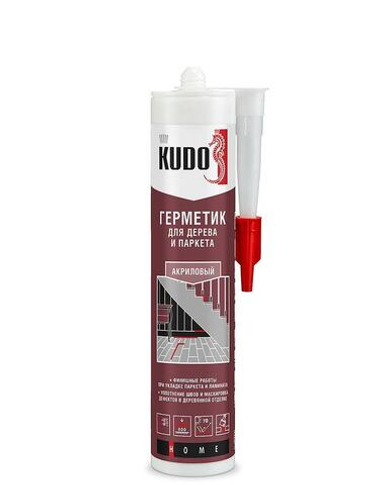 Герметик акриловый для дерева и паркета KUDO белый 280 мл