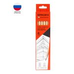 Набор карандашей чернографитных 6шт. 2Н-2В, Красин Конструктор, картонная коробка, европодвес