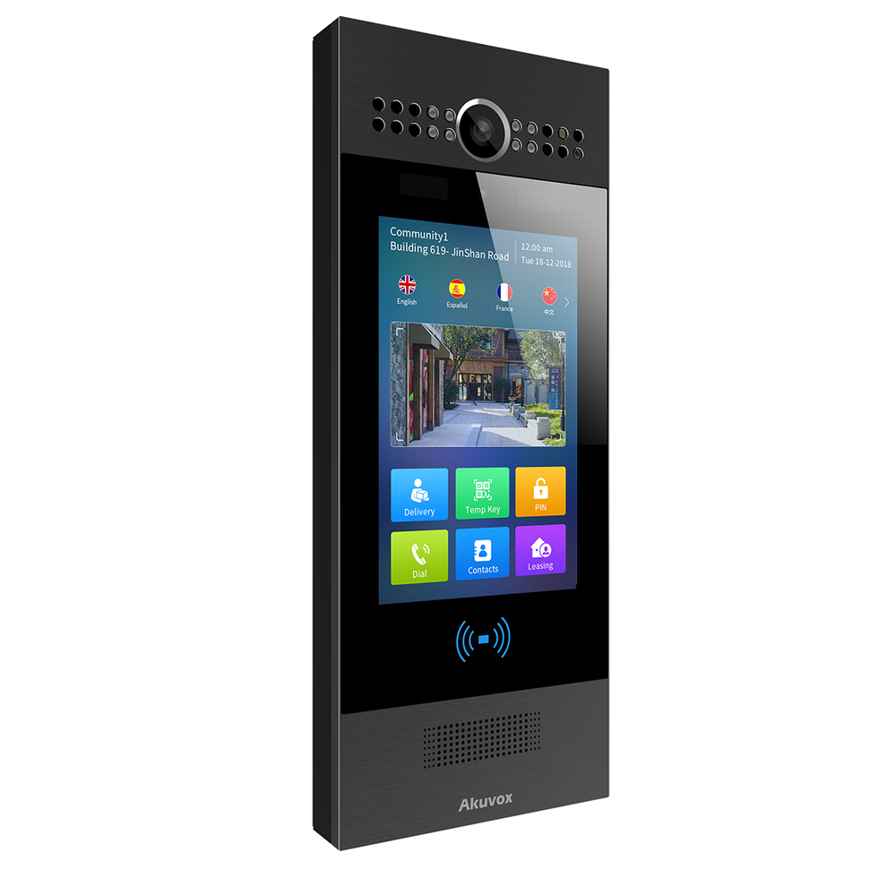 Akuvox R29C-B SIP Door Phone with Facial Recognition and Thermometry (on-wall)
