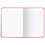 Блокнот с резинкой в клетку 96 л., МАЛЫЙ ФОРМАТ А6 (102х148 мм), твердая обложка, BRAUBERG, "Neon", 113740