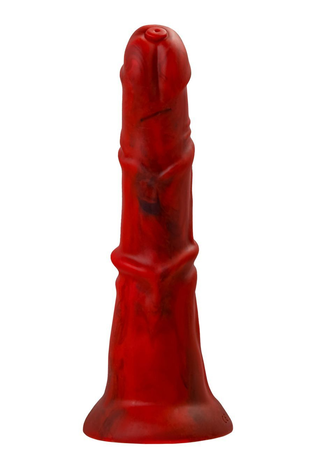 Вибратор Black&Red by TOYFA Monster Rex, силикон, красно-черный, 24,5 см