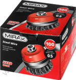 MIRAX 100 мм, жгутированная стальная проволока, 0.5 мм, Щетка чашечная (35144-100)