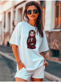Футболка с матрешкой