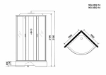 Душевая кабина Niagara Classic NG-3502-14 100х100