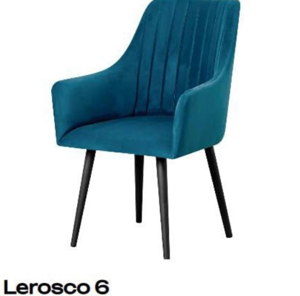 Стул Лероско -06 (велутто 26 синий,черный)