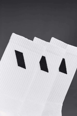ZARA НАБОР ИЗ 3 ПАР СПОРТИВНЫХ НОСКОВ, БЕЛЫЙ
