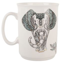 Кружка "Слон" v=430мл (фарфор) (подарочная упаковка)