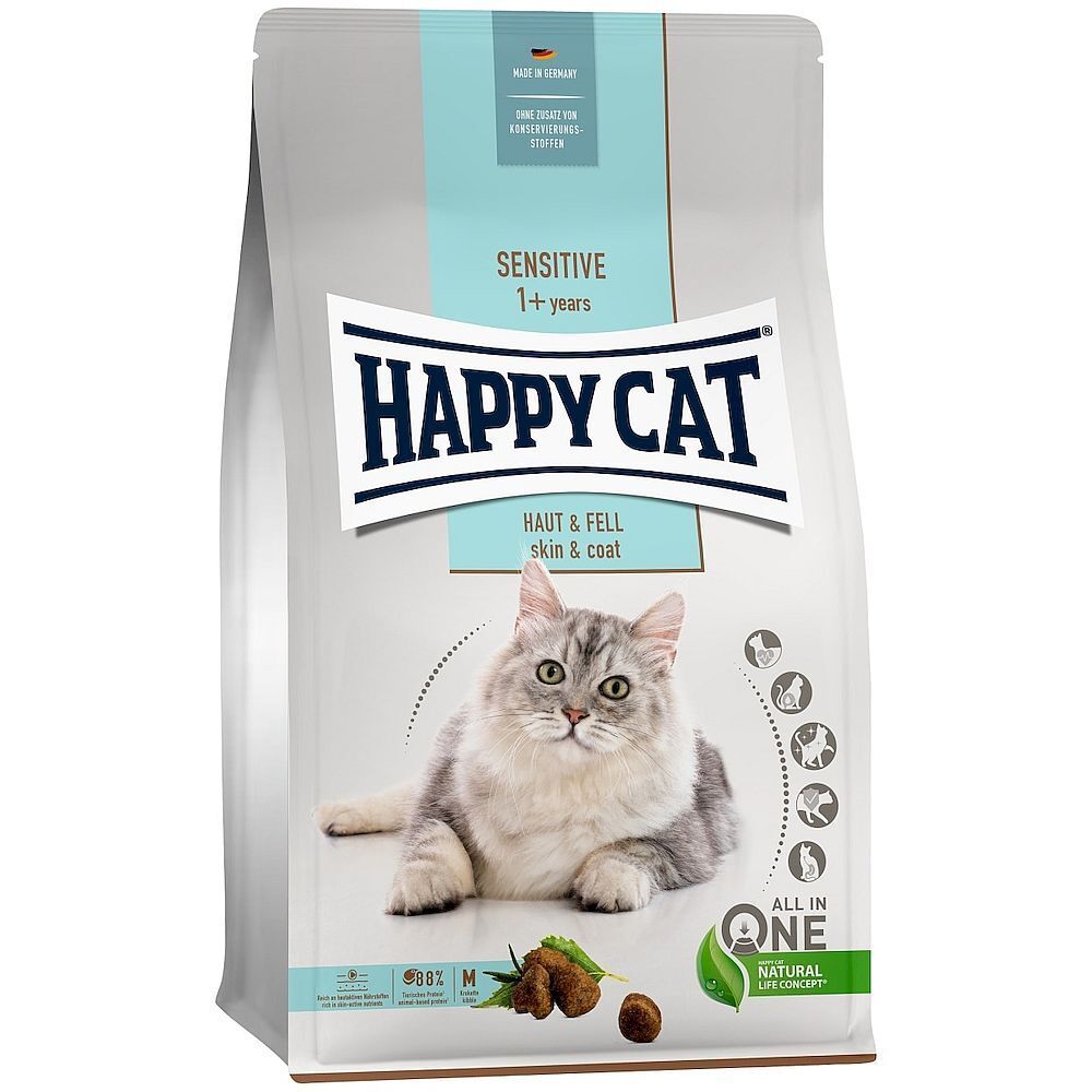 Happy Cat Sensitive Haut &amp; Fell корм для кошек с чувствительной кожей 300г