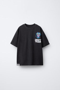 ZARA ФУТБОЛКА KPOP DEMON HUNTERS™ NETFLIX ©, АНТРАЦИТОВО-СЕРЫЙ