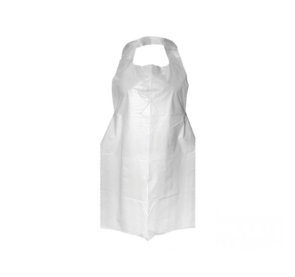 Фартук полиэтиленовый Эконом 68*110, белый (1уп-100шт)