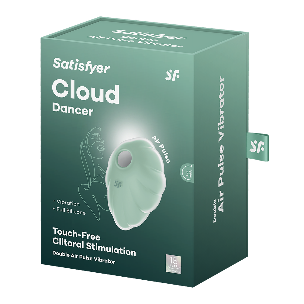 Вакуумный стимулятор клитора Satisfyer Cloud Dancer, мятный