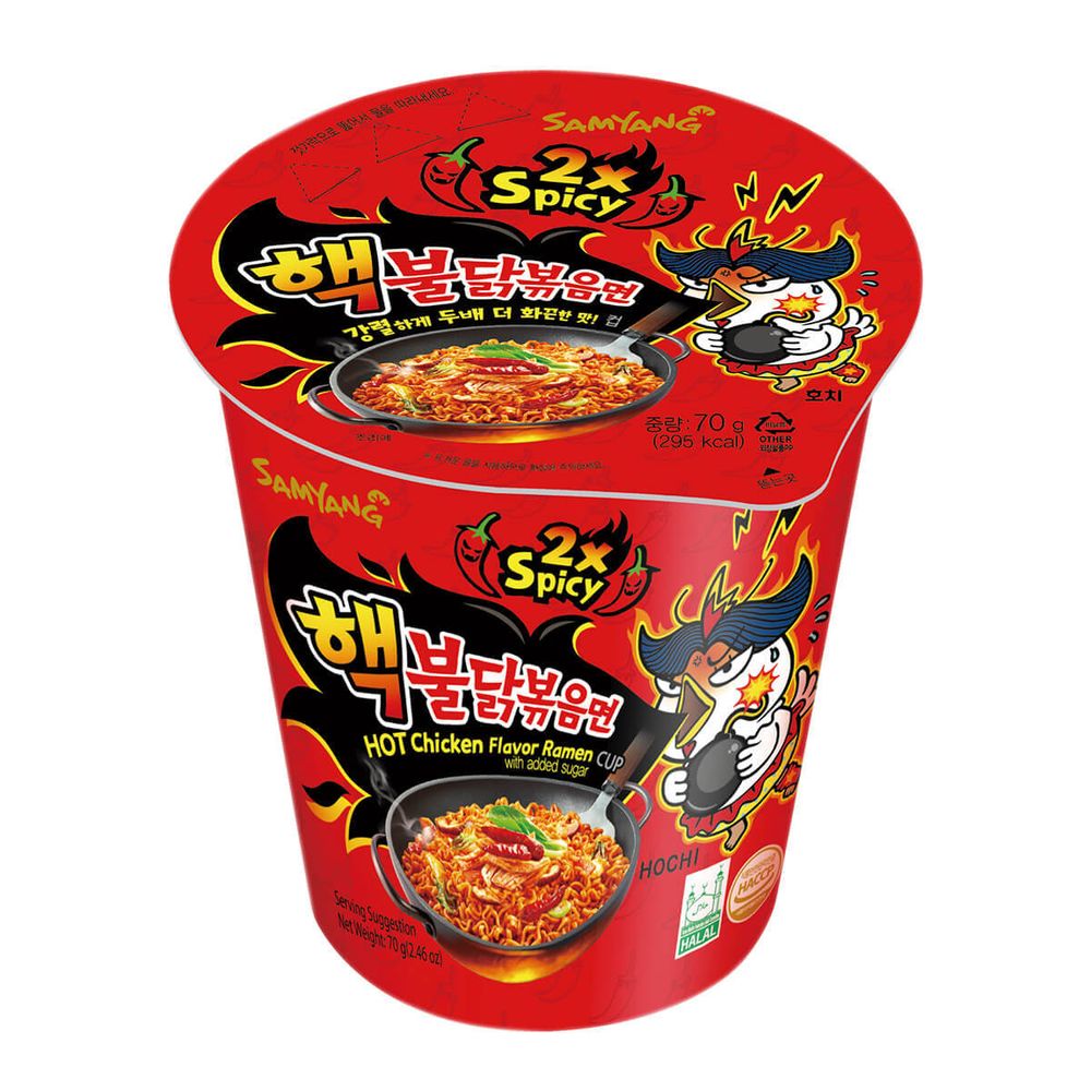 Лапша острая со вкусом курицы Samyang стакан 70г