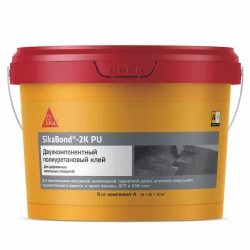 Двухкомпонентный полиуретановый клей Sikabond-2K PU (А+В), 10кг.