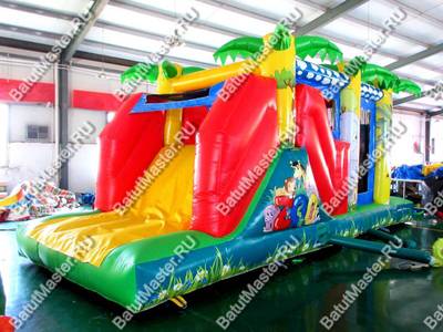 Надувной батут "Джунгли" 8*3*3 м