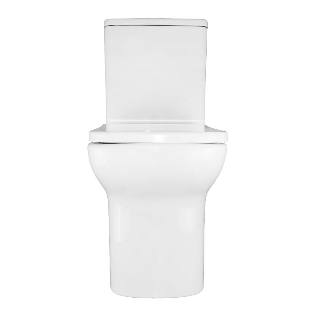 Унитаз-компакт Azario Alba 620х405х805 напольный, безободковый, с сиденьем микролифт (AZ-8323)