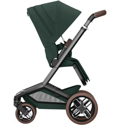 Детская коляска Maxi-Cosi Fame 3 в 1 с автокреслом Coral 360 Essential grey Twillic Green/зеленый