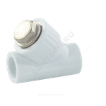 Фильтр PP-R сетчатый белый Дн 20х45гр внутренняя пайка VALFEX 10141020