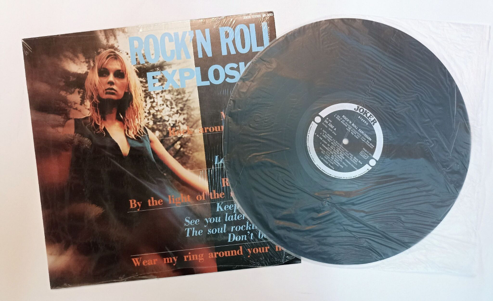 Винтажная виниловая пластинка LP Сборник Rock n Roll Explosion (Italy 1972)