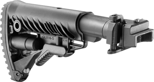 Телескопический складной приклад для АК 47/74/Сайга (металлическое соединение)