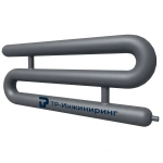 Регистр отопления РЗЭ-3x159x4,0-2000 трёхрядный змеевиковый с эллиптическими заглушками