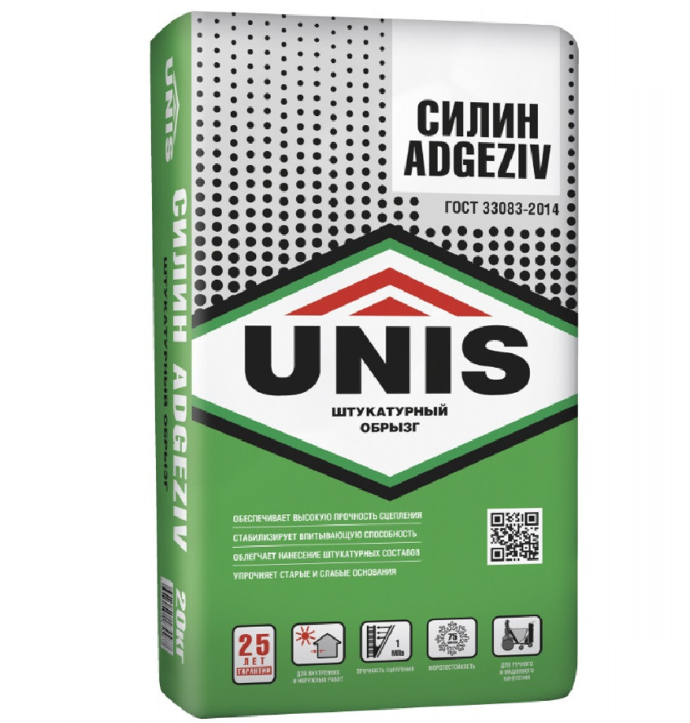Штукатурный обрызг Unis Силин Адгезив 20 кг