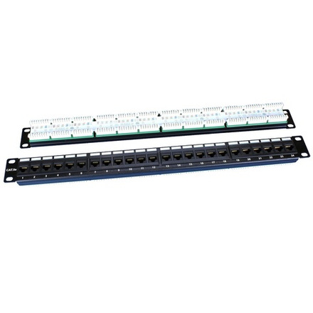 Патч-панель 19", 1U, 24 порта Hyperline PP3-19-24-8P8C-C5E-110D