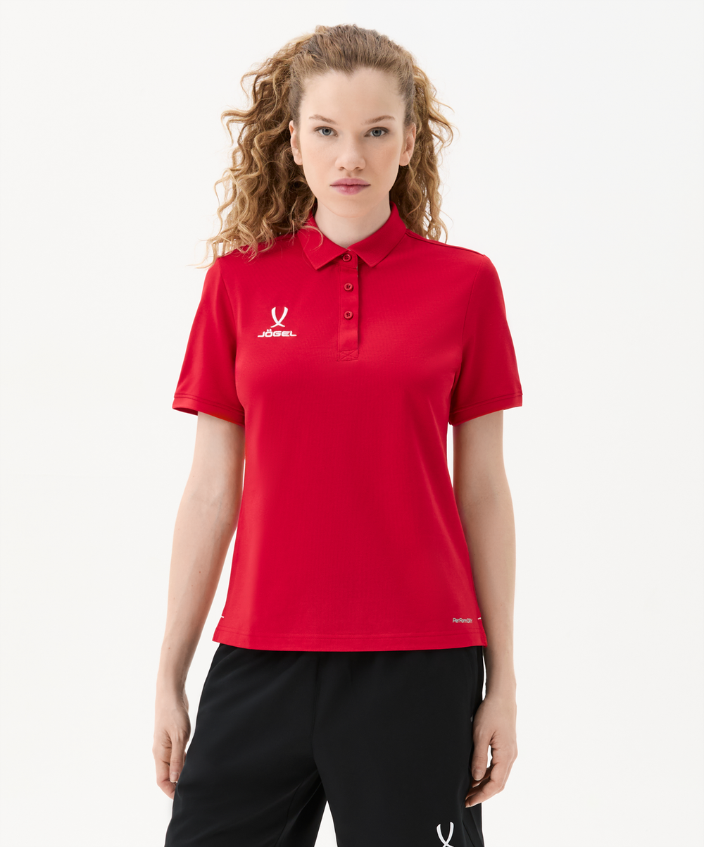 Поло женское JÖGEL PREMIER PerFormDRY CVC Polo W, красный