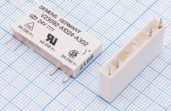 Реле электромагнитное V23092-A1024-A302 (2-1393236-5) 24VDC