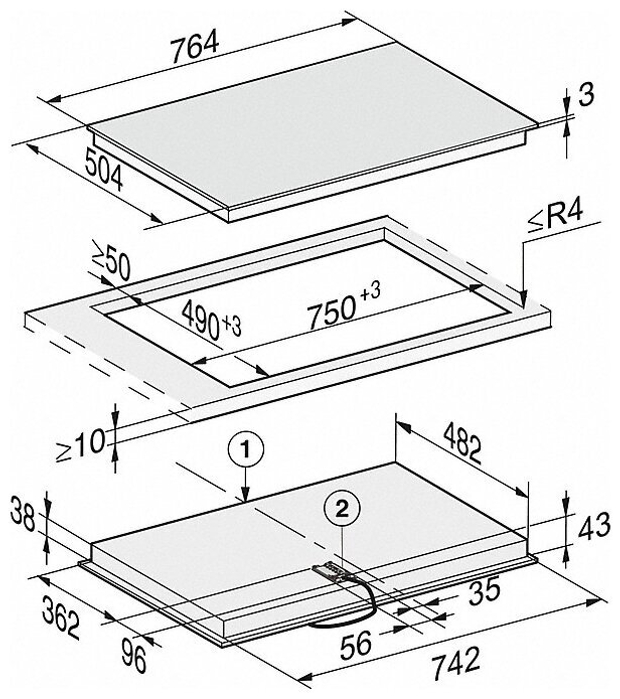 Варочная панель Miele KM 6542 FR