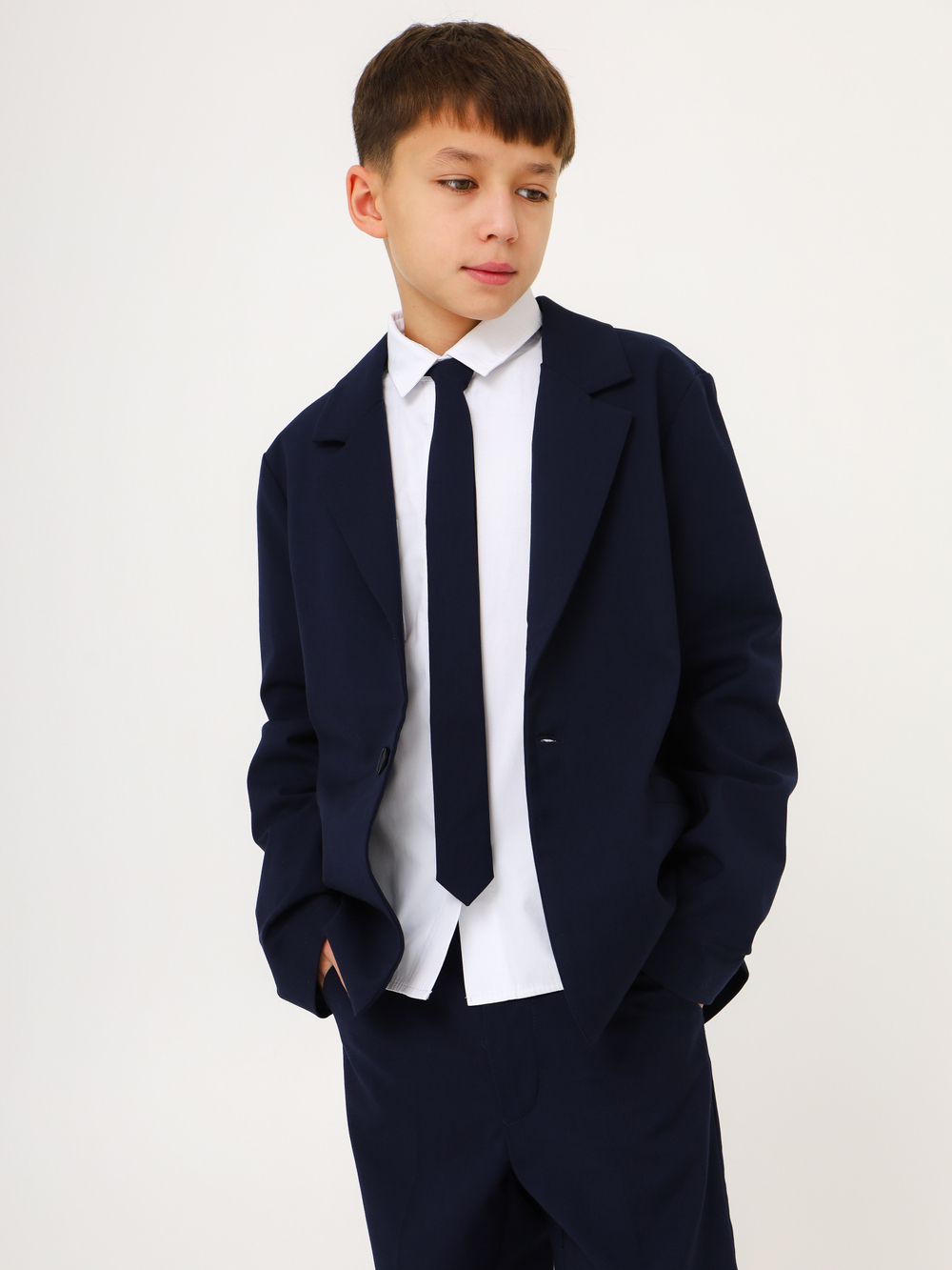 Пиджак классика для мальчика, синий