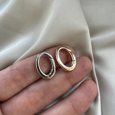 1474-з Карабин-овал 18*14 мм, позолота