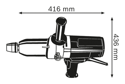 Ударный гайковёрт GDS 24 Bosch 0601434108