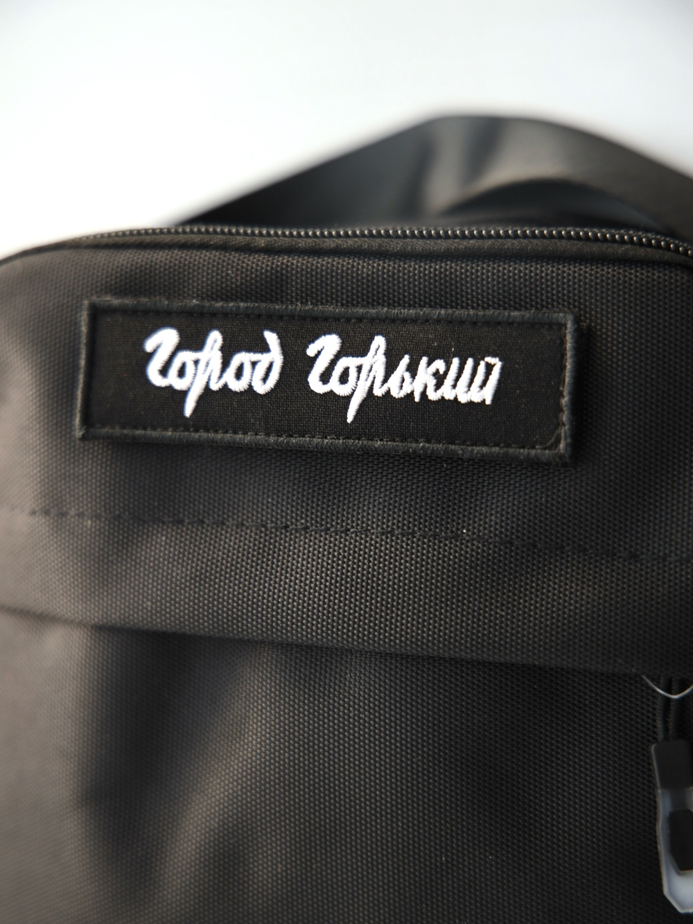 Поясная сумка с шевроном-липучкой квадратная