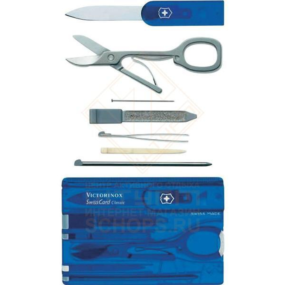 Инструмент карта Victorinox SwissCard Classic, Blue