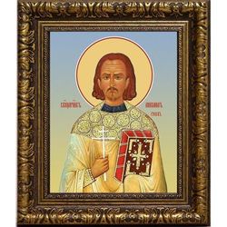 Михаил Гусев священномученик пресвитер. Икона на холсте.