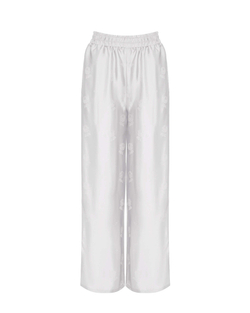 Костюм в пижамном стиле из вискозы Гуччи белый