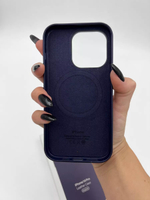 Кожаный чехол Leather Case iPhone 14 Pro | Ink Темно-Синий