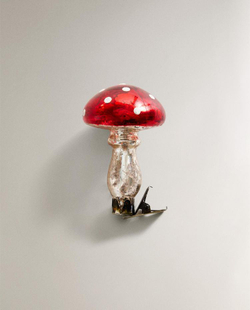 ZARA HOME НОВОГОДНЕЕ УКРАШЕНИЕ НА ЗАЖИМЕ «ГРИБ», КРАСНЫЙ