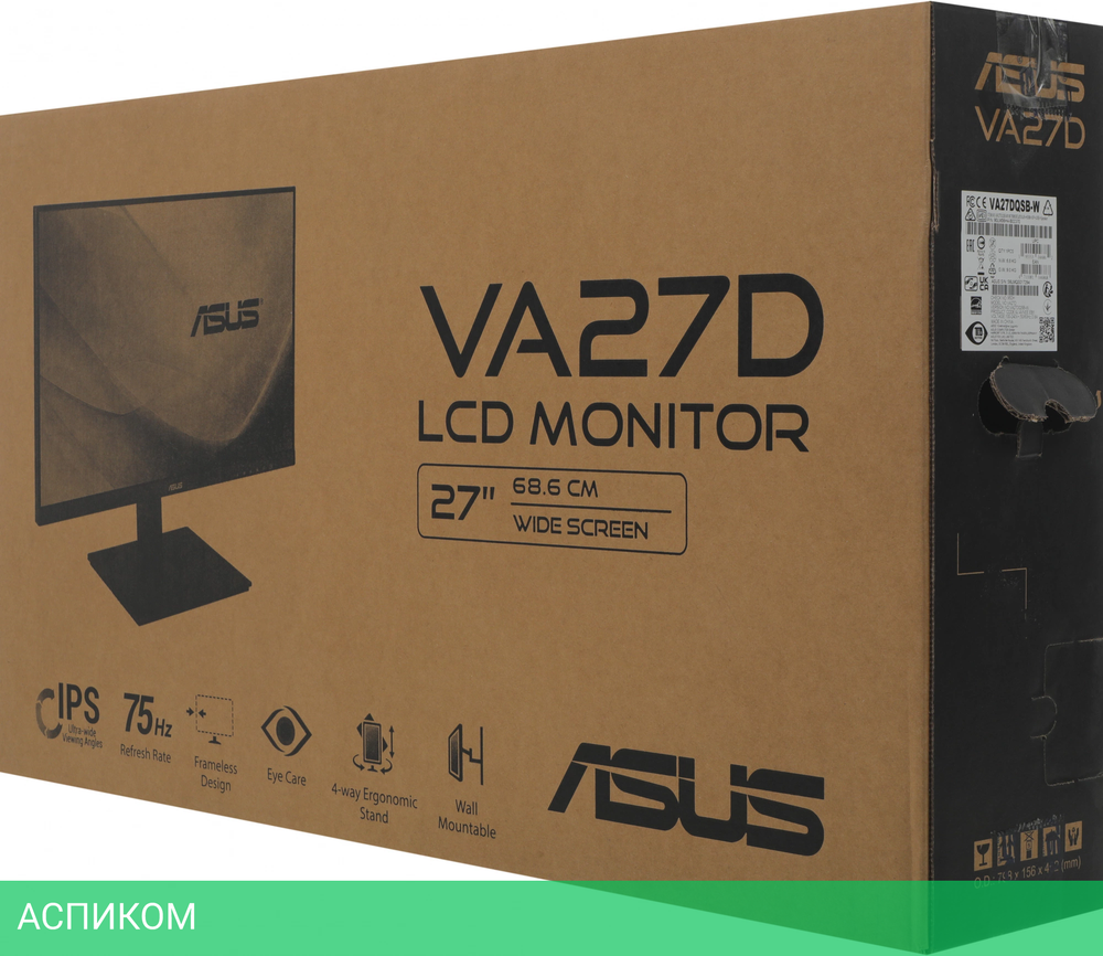 Монитор Asus 27" VA27DQSB-W