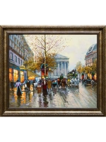 Картина маслом La Madeleine Vue Pela Rue Royale Корабельщиков