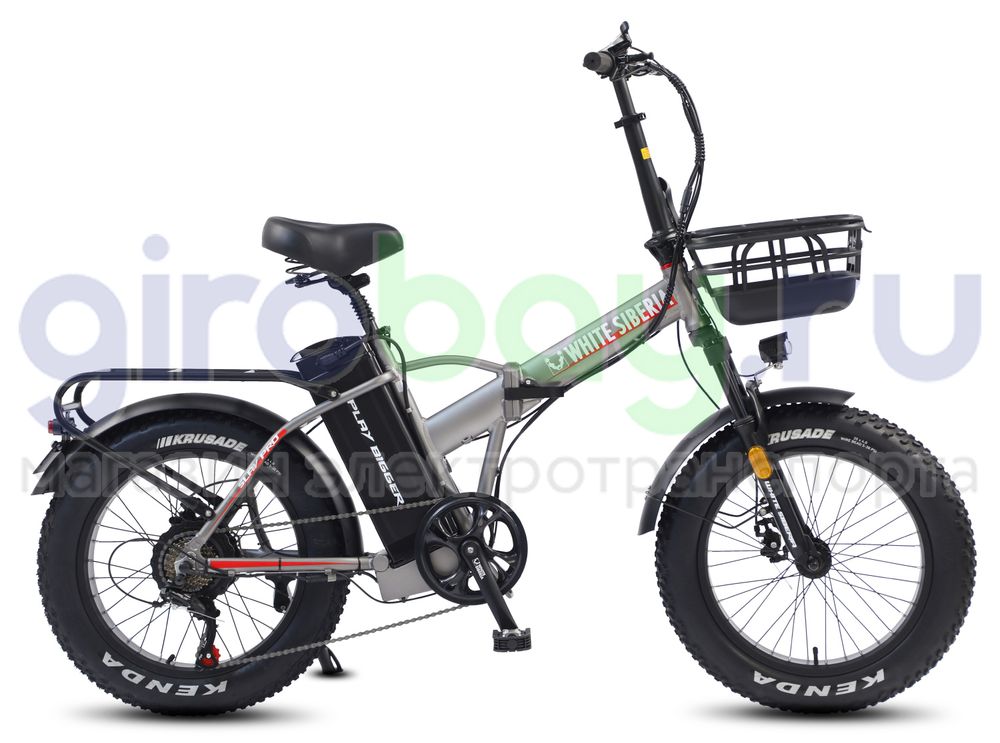 Электровелосипед WHITE SIBERIA SLAV PRO 1000W 48V/13A Silver Winter (Серебро) фото  3 фото №5