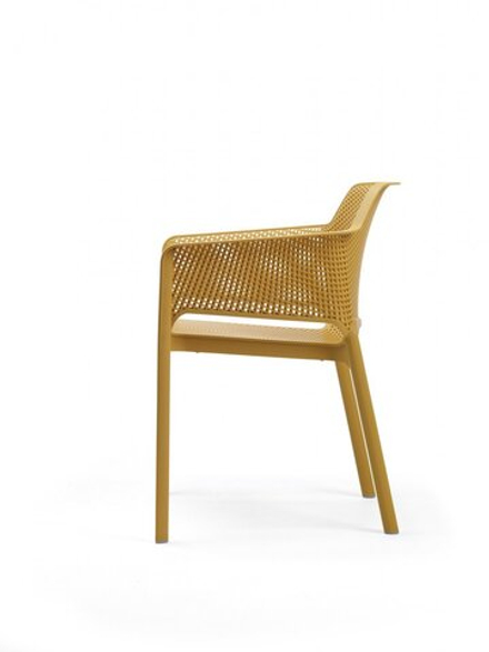 Кресло пластиковое Nardi Net, горчичный