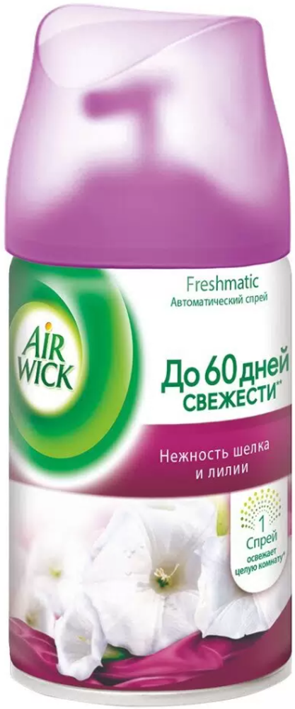 Освежитель воздуха Эрвик Авт.неж.шелк/лилия 250 мл