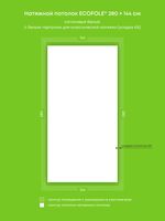 Натяжные потолки 2.5 м2, 1.3 м2, 4 м2, 4 м2, 3.9 м2