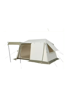 Палатка Naturehike Village 8.5 AIR 4-местная, надувной каркас, бело-коричневая