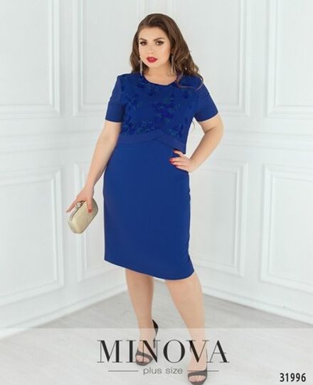 Платье 354-электрик Minova Фото 1