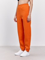 Брюки женские с начесом (оранжевый)