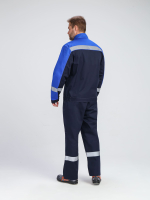 Костюм Бриготек-2 СОП (тк.Смесовая,260) п/к, т.синий/васильковый