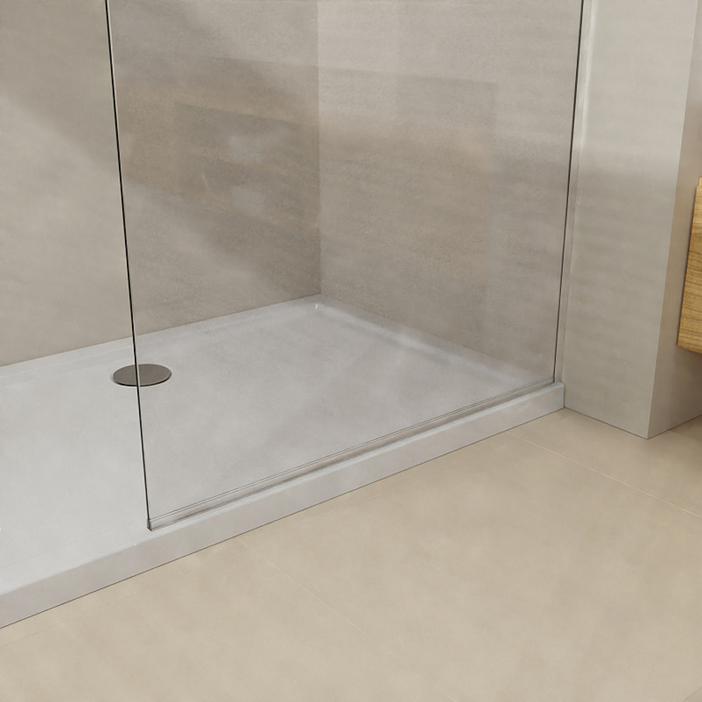 Душевая перегородка Azario Walk-in 1200х1950 прозрачное стекло 8 мм, профиль графит матовый (AZ-251-120-MGR-CL)