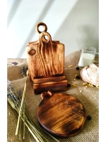 Набор досок разделочных из дерева сервировочных 3 шт.